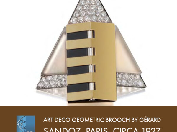 Gérard Sandoz’ Art Deco Geometric Brooch