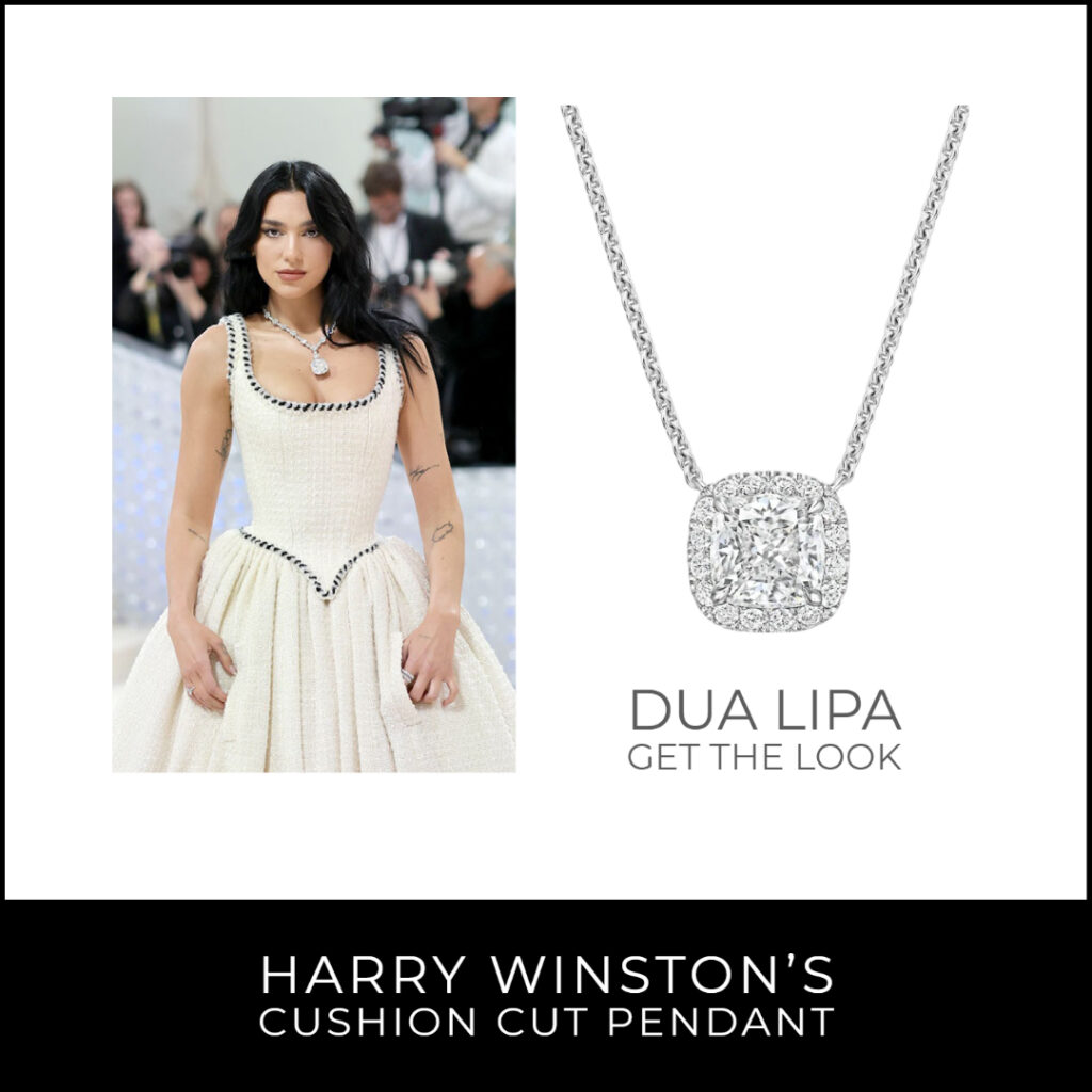 Dua Lipa wore 100 carat Tiffany diamond necklace to the Met Gala